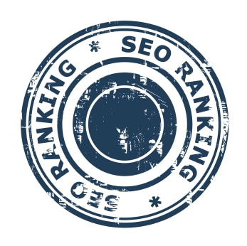 SEO ranking concept stamp